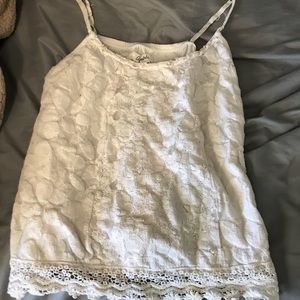 Lace White tank top
